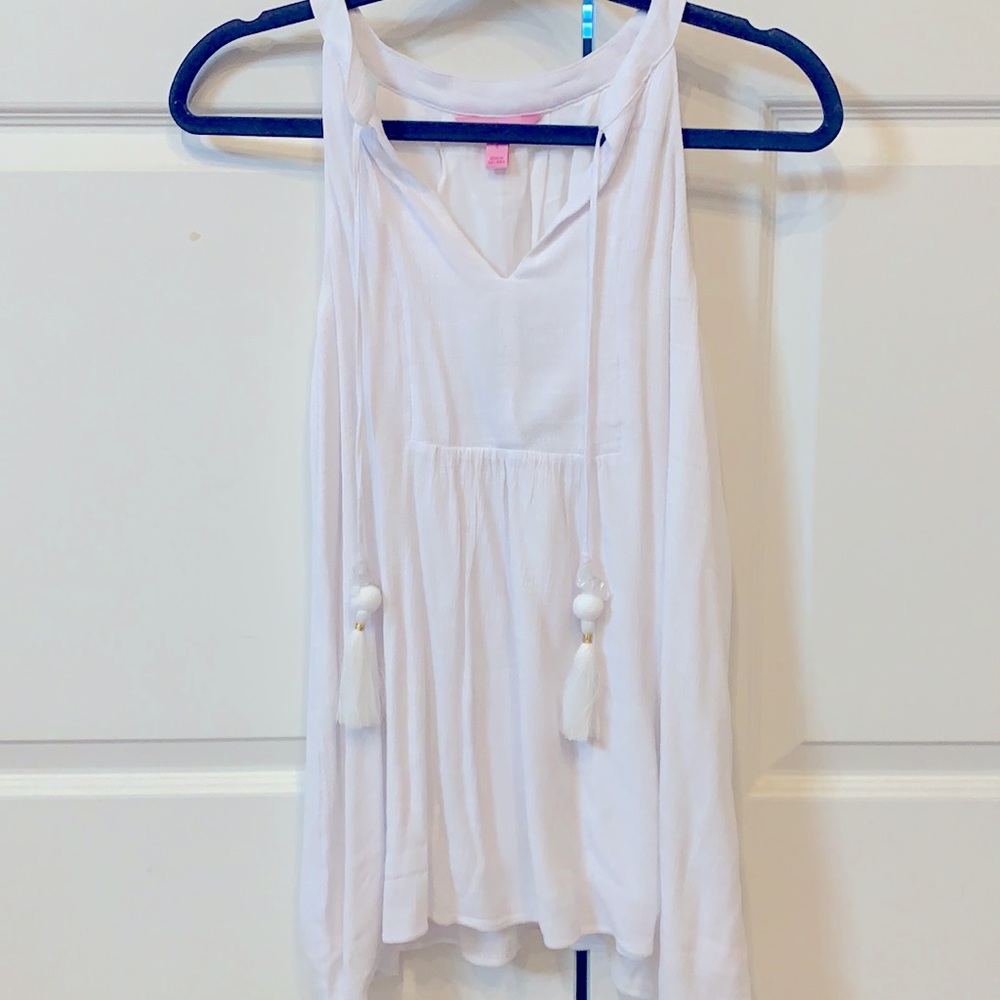 NWT Lilly Pulitzer white tank top tunic small